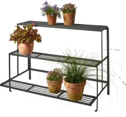 Faltbare Blumenbank Stahl