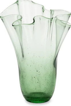 Faltenvase Thüringer Waldglas