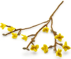 Forsythienzweig Filz