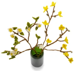 Forsythienzweig Filz