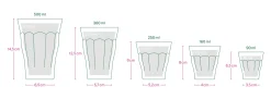 Französisches Bistroglas Pink