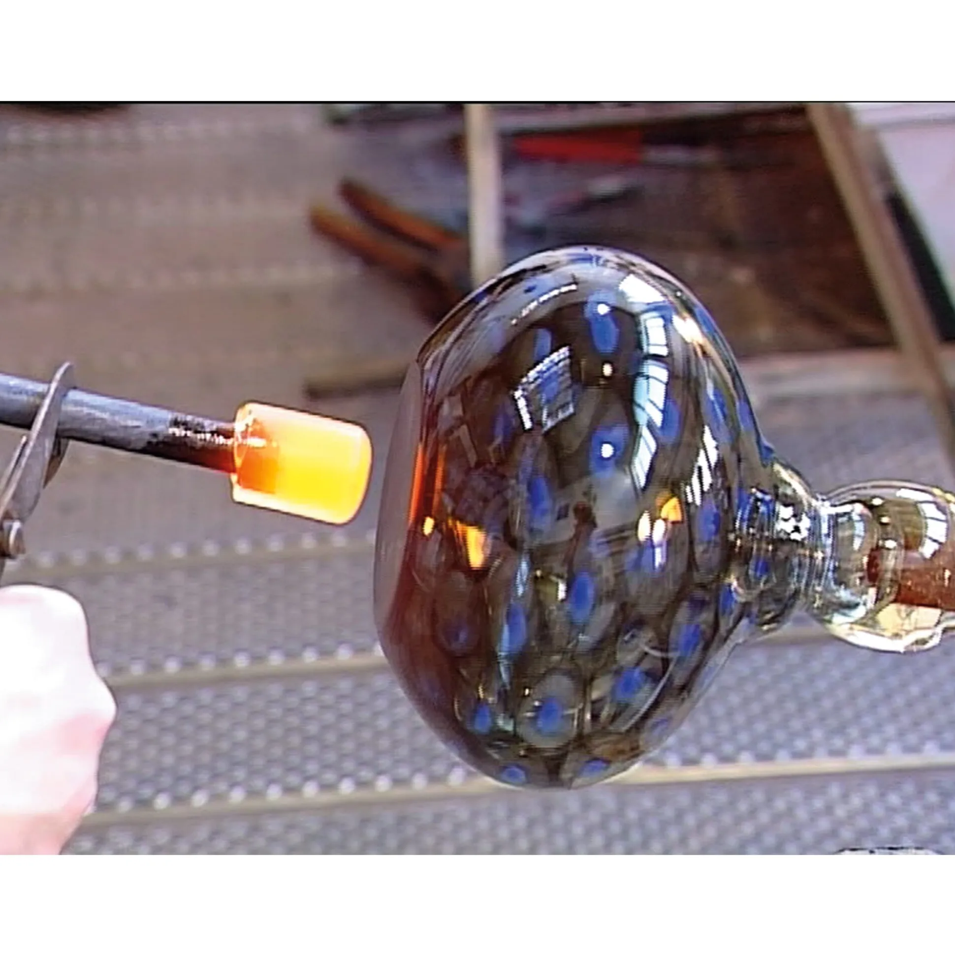 Glasschale mundgeblasen