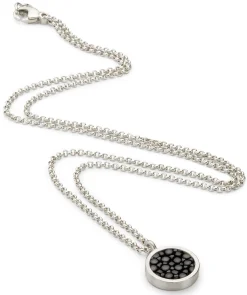 Halskette Silber-Rochenleder
