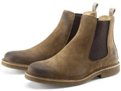 Herren-Chelsea-Boot Velours