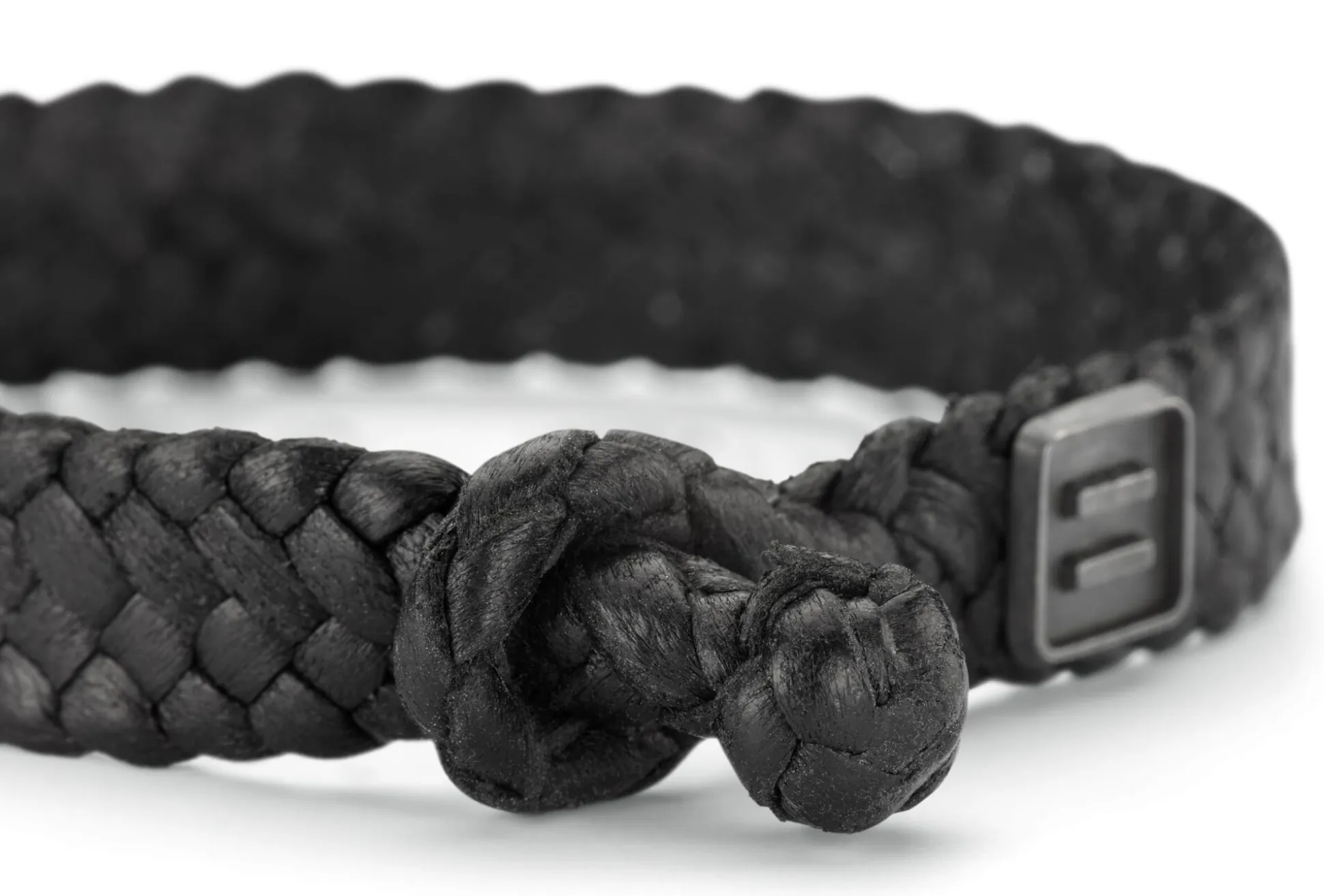 Herren-Lederarmband geflochten