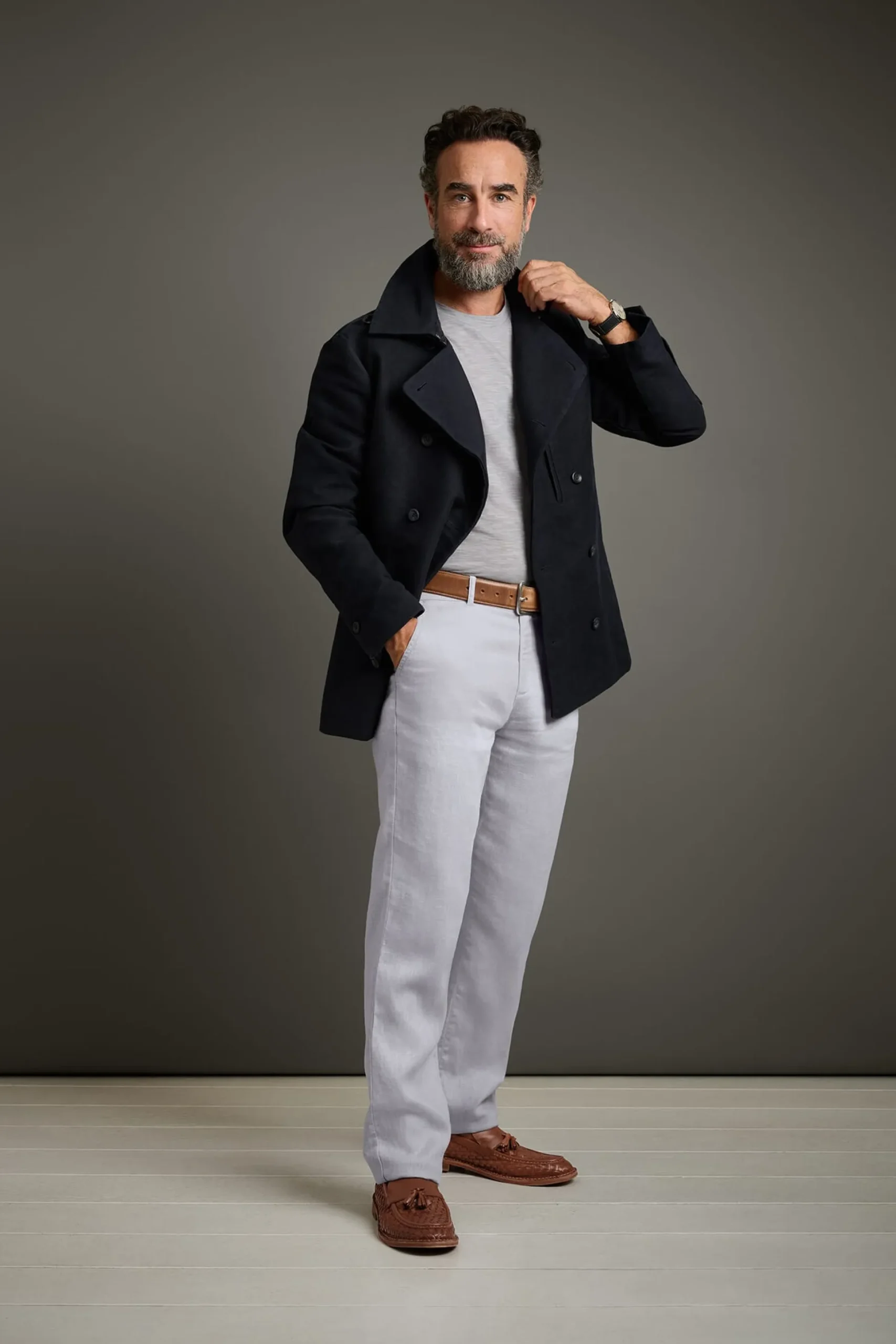 Herren-Leinenhose