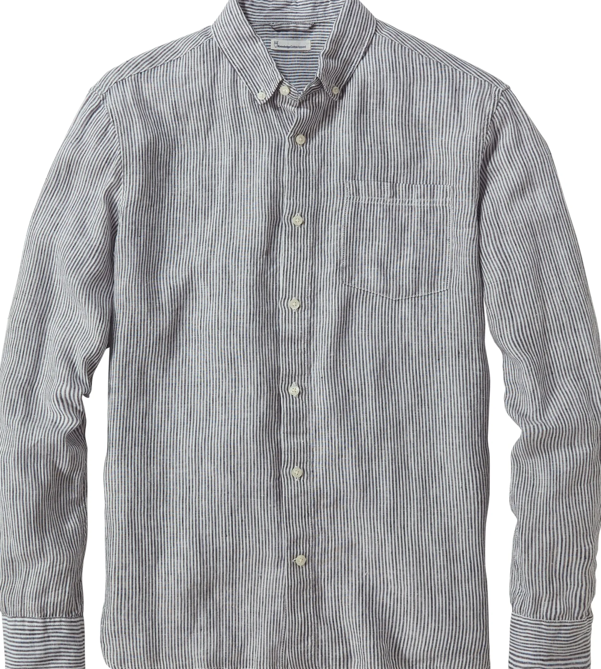 Herren-Leinenshirt gestreift