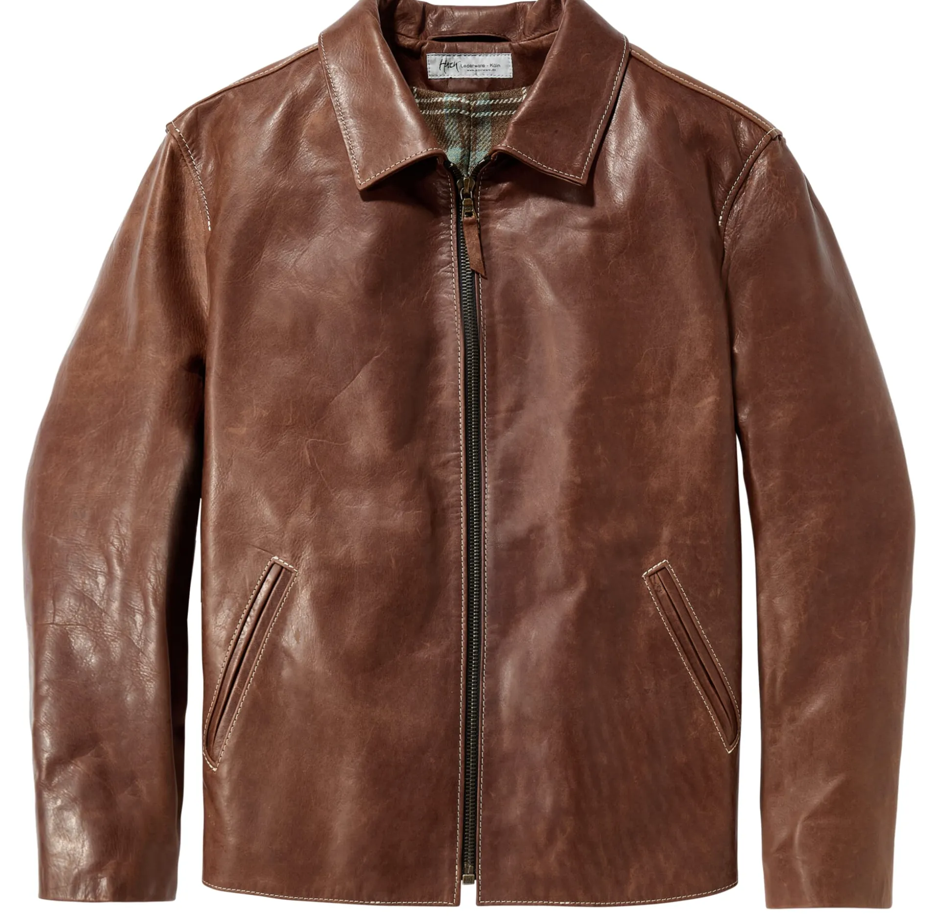 Herren-Pferdelederjacke Pull-up