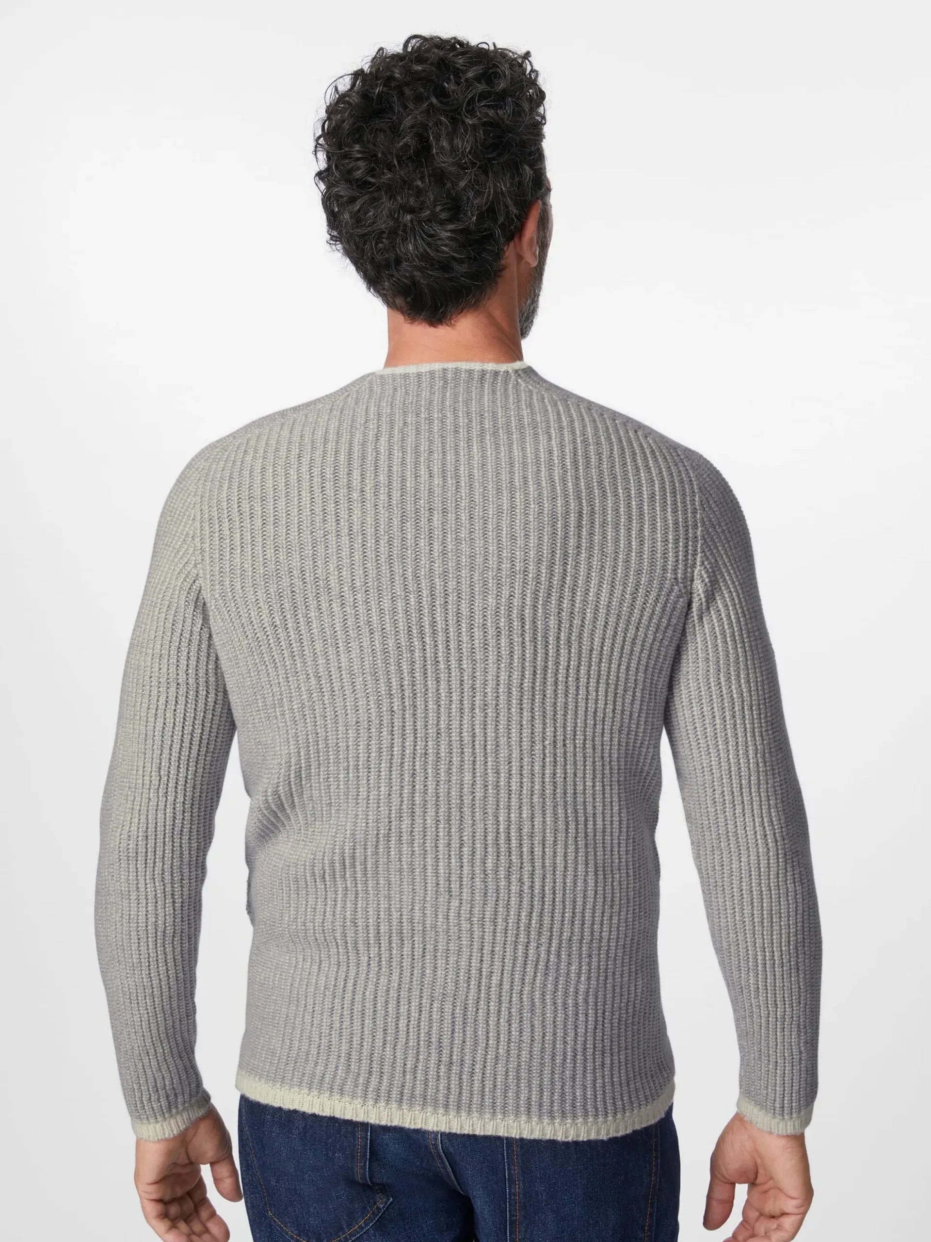 Herrenpullover Rippe