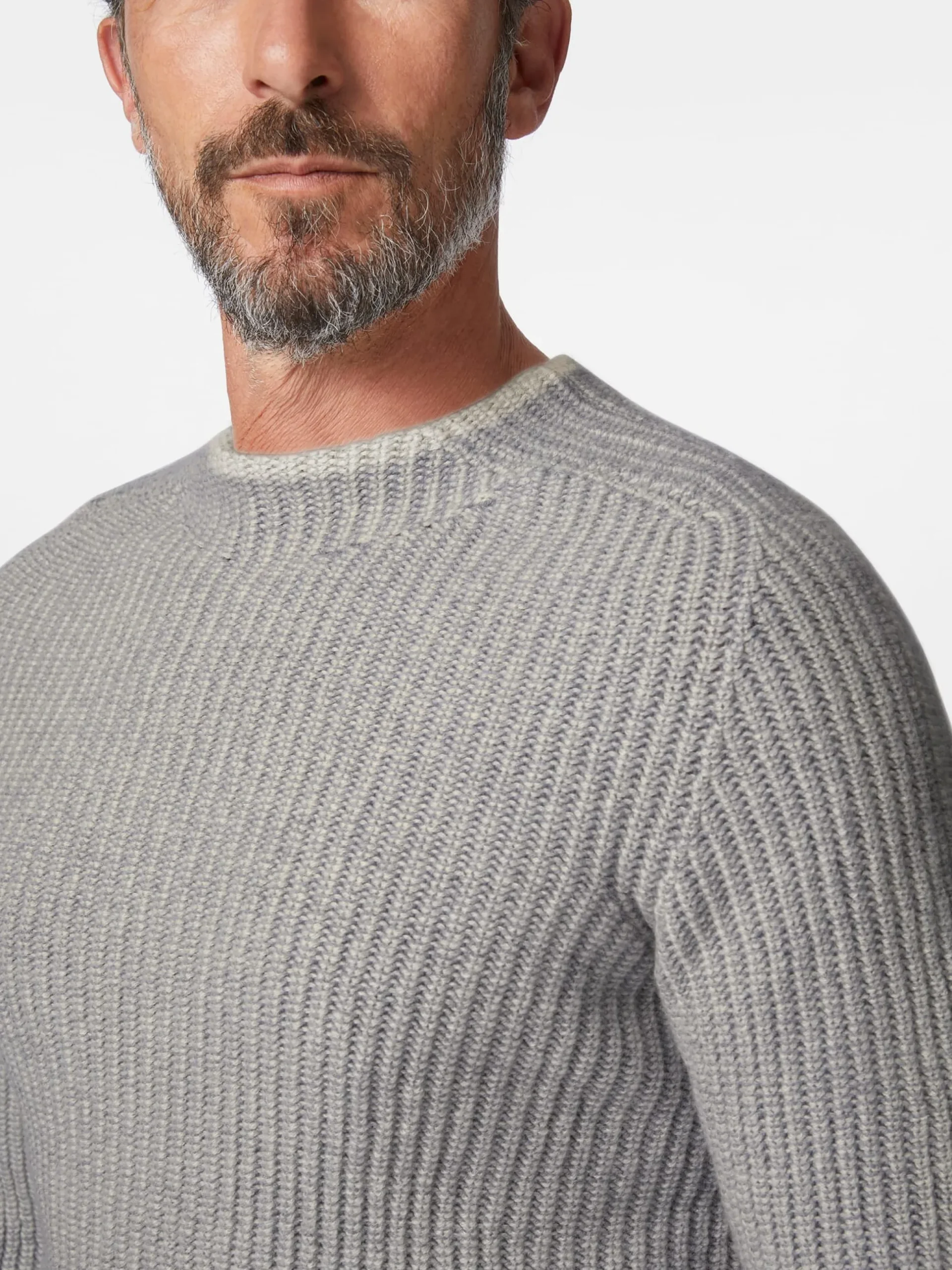 Herrenpullover Rippe
