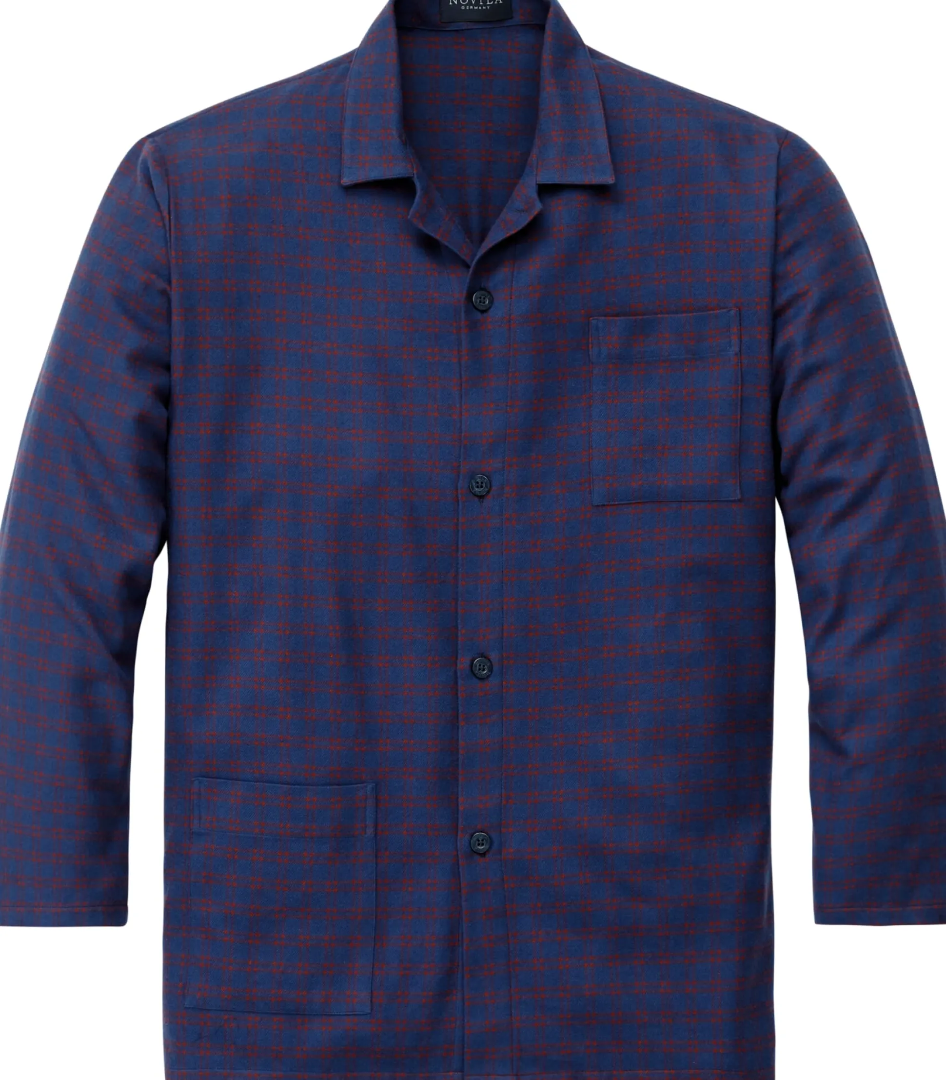 Herrenpyjama Flanell gemustert