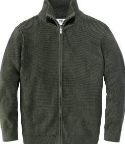 Herren-Strickjacke mit Zip