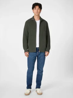 Herren-Strickjacke mit Zip
