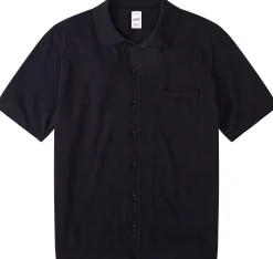 Herren-Strickshirt geknöpft