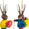 Holzanhänger Hasenkinder