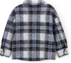 Kinder-Hemdjacke Wollwalk kariert
