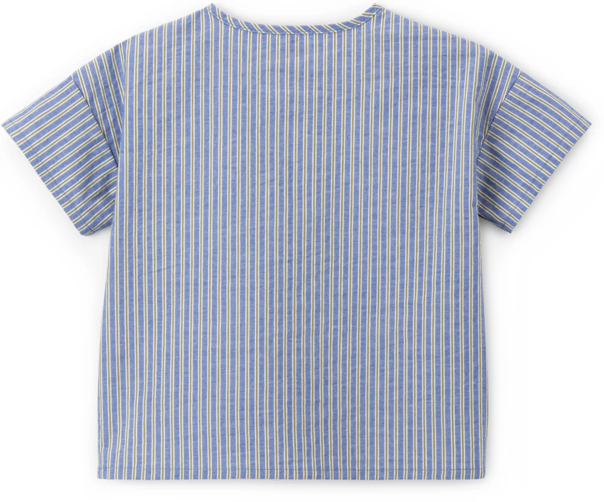 Kinder-Kurzarmshirt Baumwolle gestreift