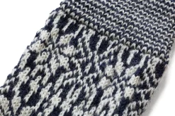 Kniestrumpf Jacquard Schurwolle