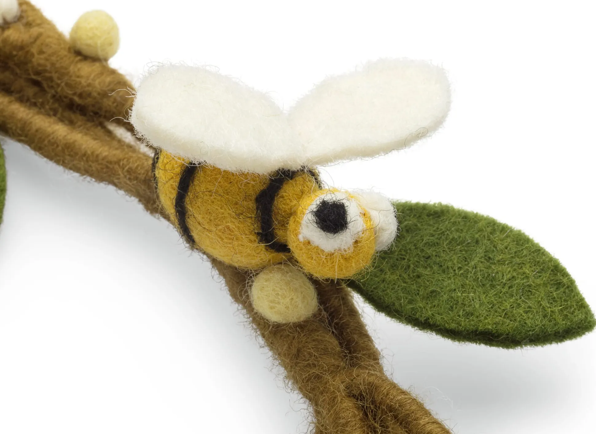 Kranz Filz Bienen und Weidenkätzchen