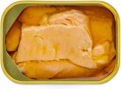 Lachsforelle mit kaltgepresstem Rapsöl
