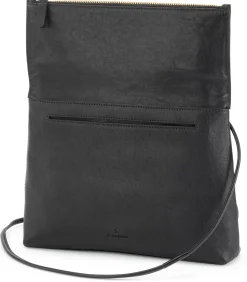 Lederhandtasche, schwarz