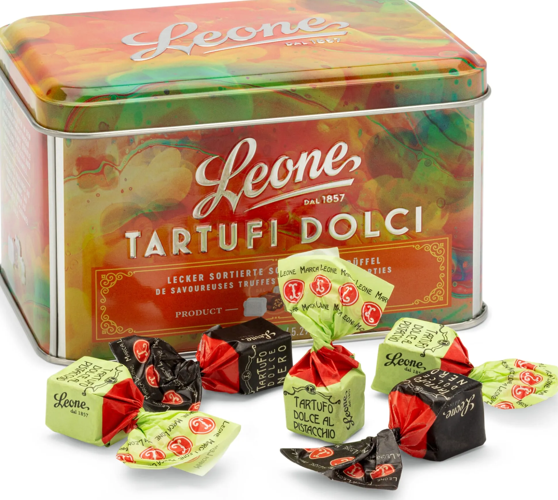 Leone Trüffelpralinen gemischt, 150-g-Dose