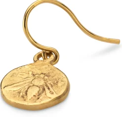 Ohrhänger Biene, goldplattiert