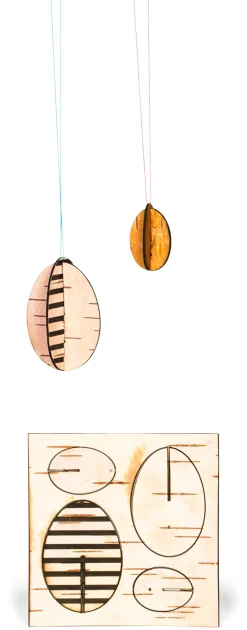 Osterschmuck Birkenrinde