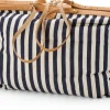 Reisefalttasche Canvas gestreift