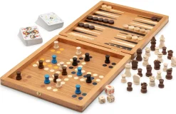Reise-Spielesammlung Holz