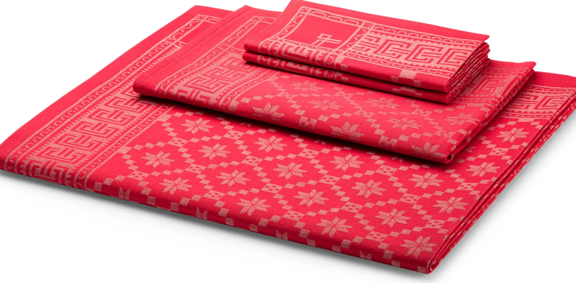 Schwedische Tischdecke rot