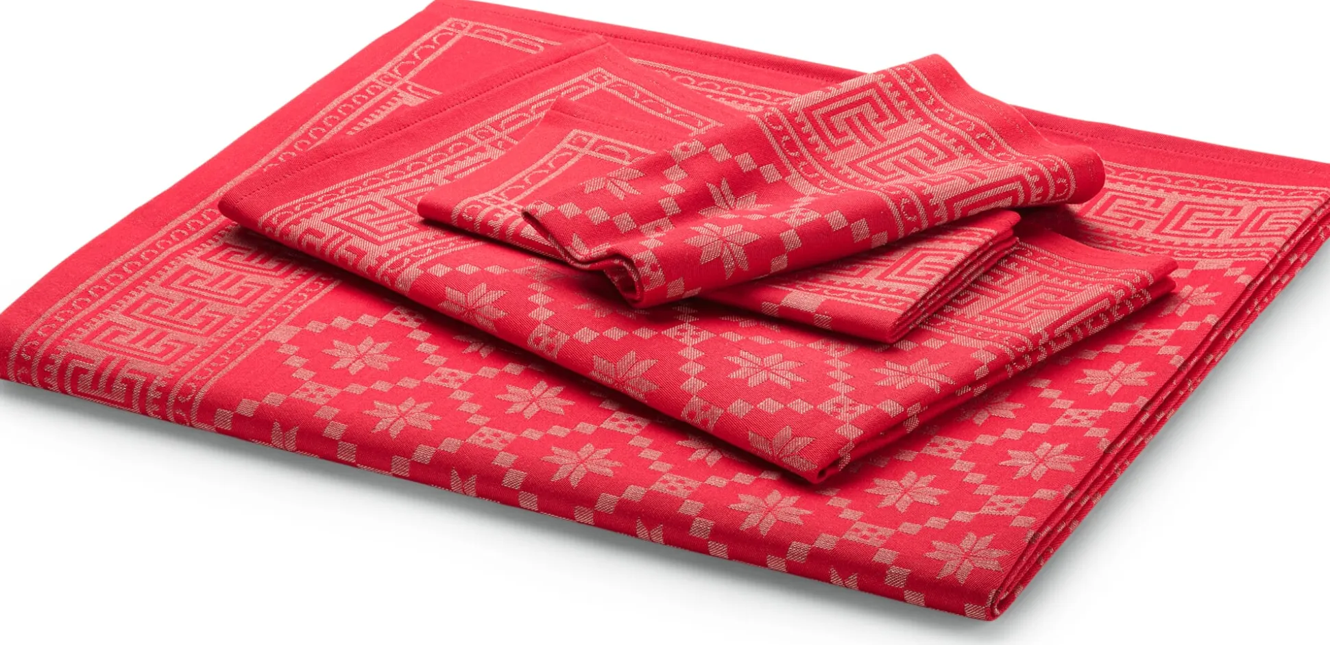 Schwedische Tischdecke rot