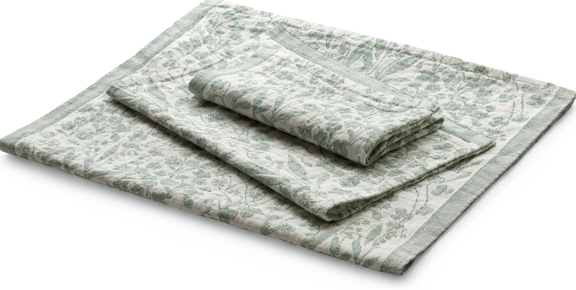 Serviette Leinen floral
