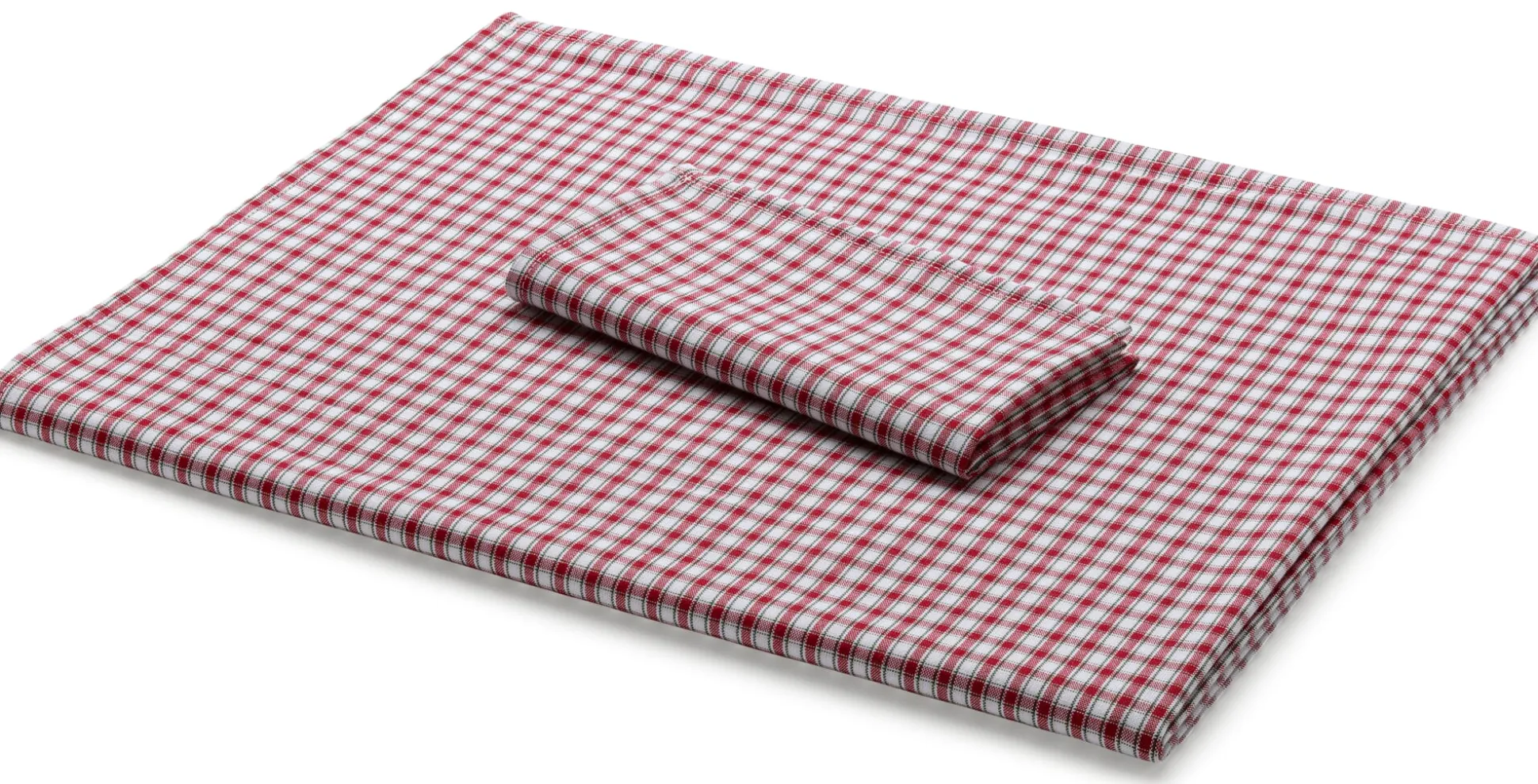 Serviette rot-weiß kariert
