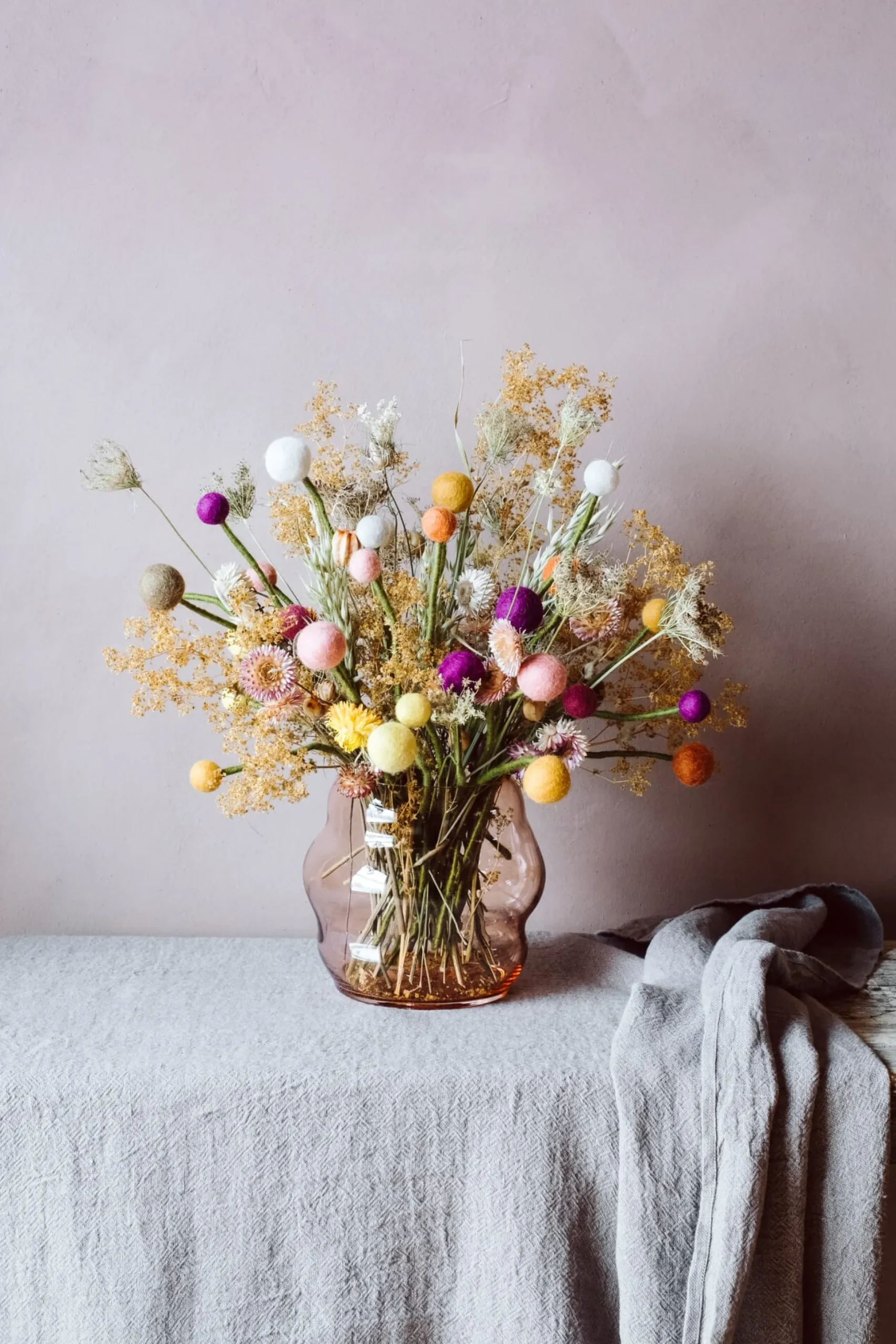 Set Filz-Blumen
