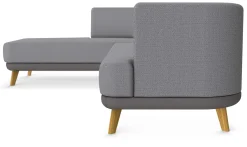 Sofa-Kombination Linnea Schurwolle und Leder