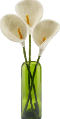 Strauß Calla Filz weiß