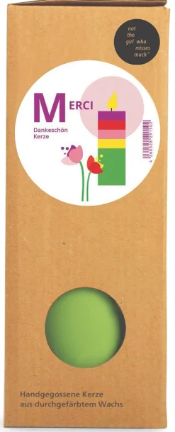 Stumpenkerze Merci