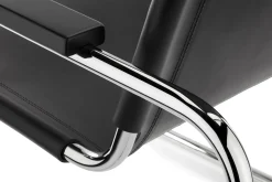 Thonet Stahlrohrsessel S 35 Kernleder L