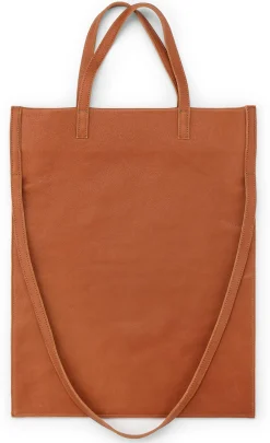 Tote Bag Leder, cognac