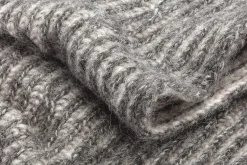 Unisex-Loopschal Rippenstrick, grau