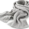Unisex-Rippenschal meliert, Hellgrau