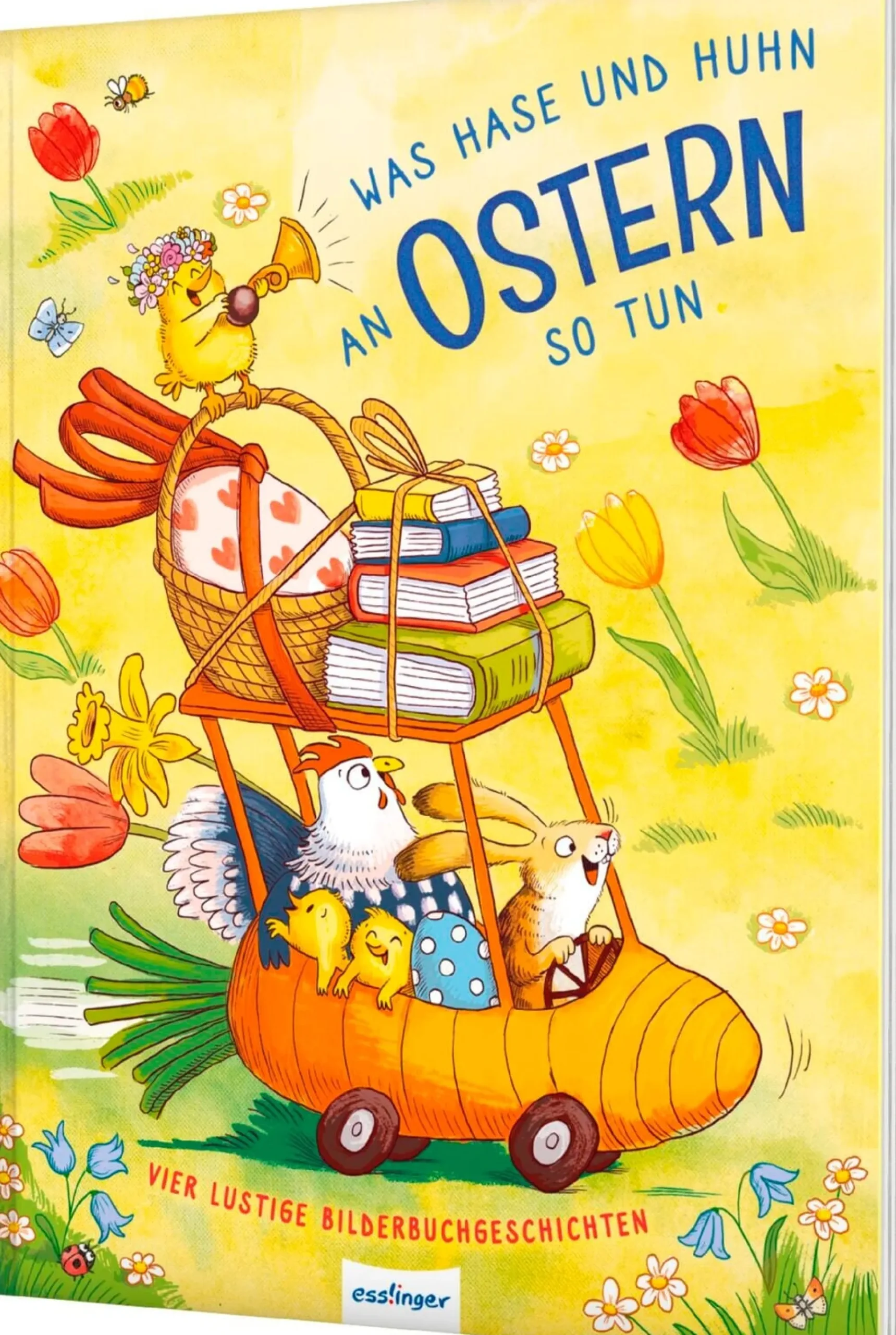 Was Hase und Huhn an Ostern so tun - Vier lustige Bilderbuchgeschichten | Vier fröhliche Ostergeschichten