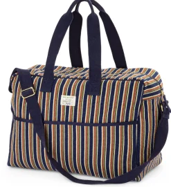 Weekender N° 48 gestreift, blau-grün