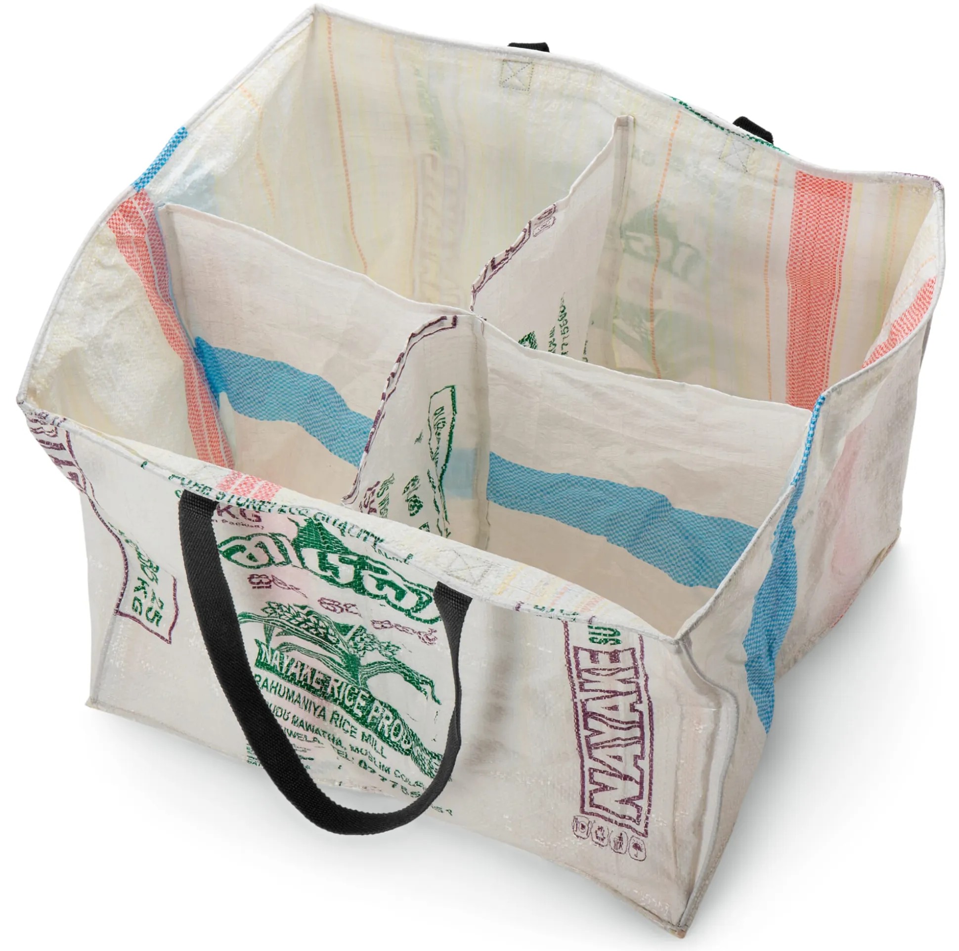 Wertstoff-Sammeltasche aus Reissäcken