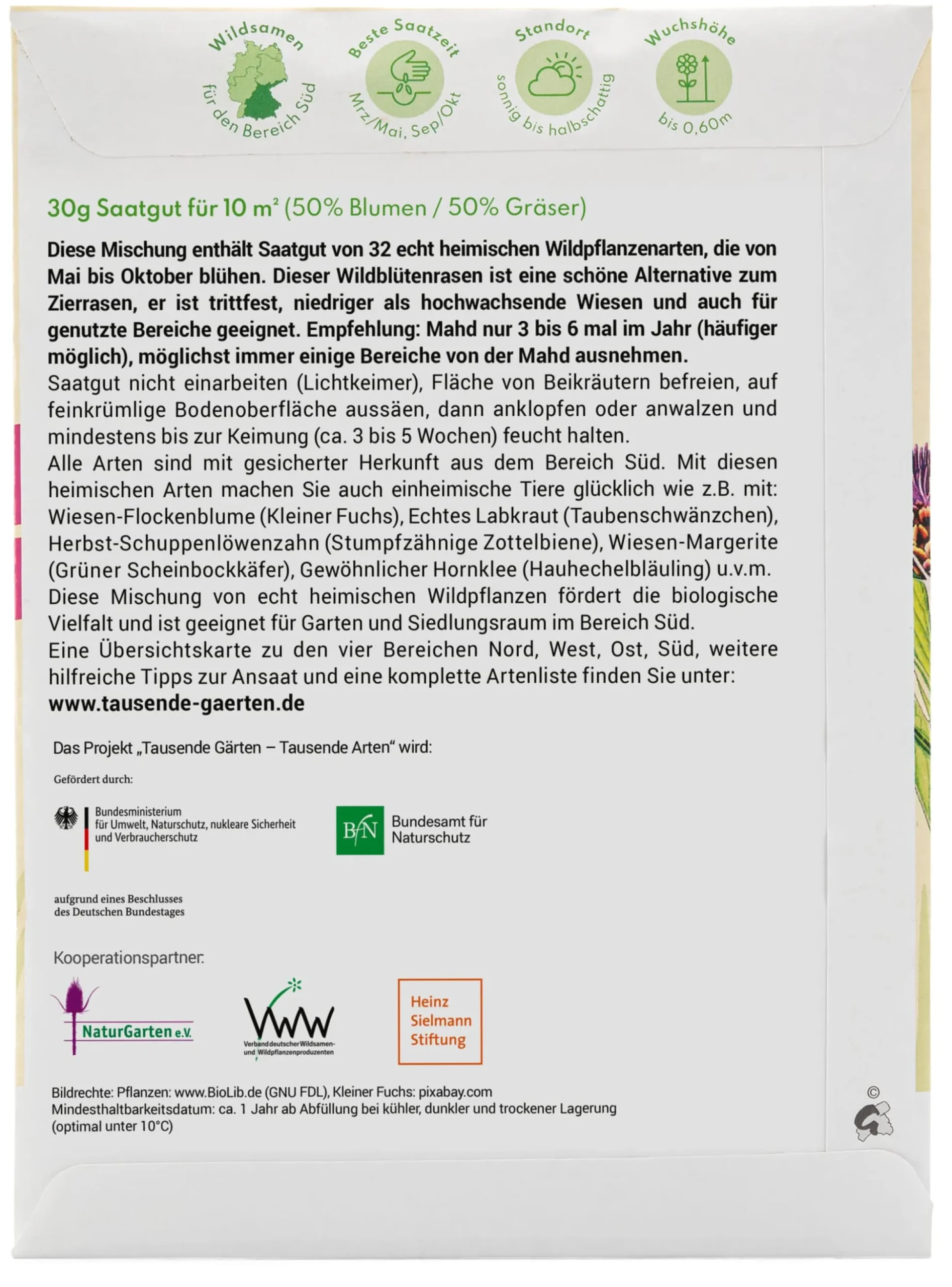 Wildblumenrasen gebietsheimisch