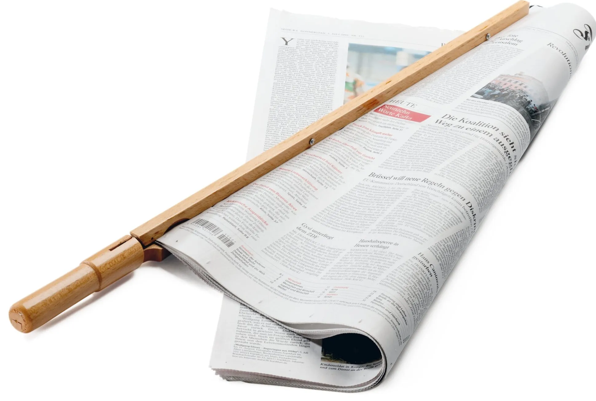 Zeitungshalter Buchenholz